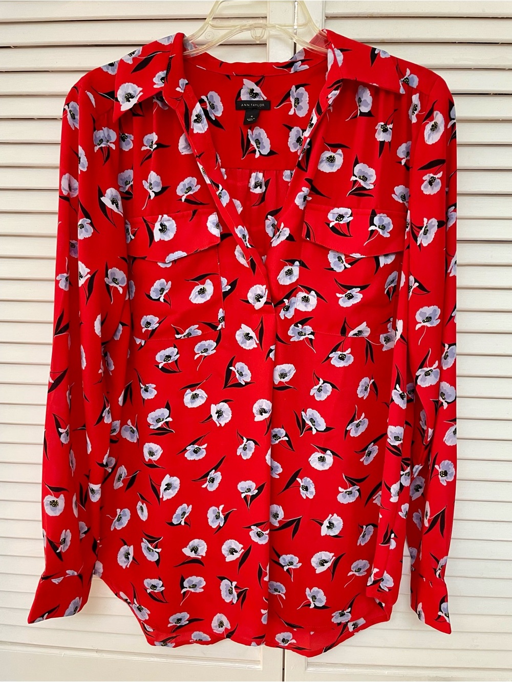 Anne TaylorFloral Blouse